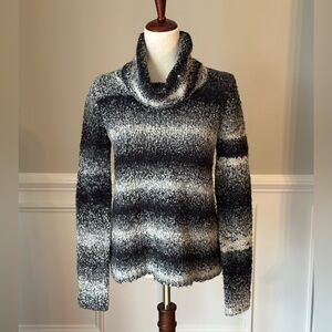 Splendid Ombré Stripe Cowl Neck Sweater size Medium